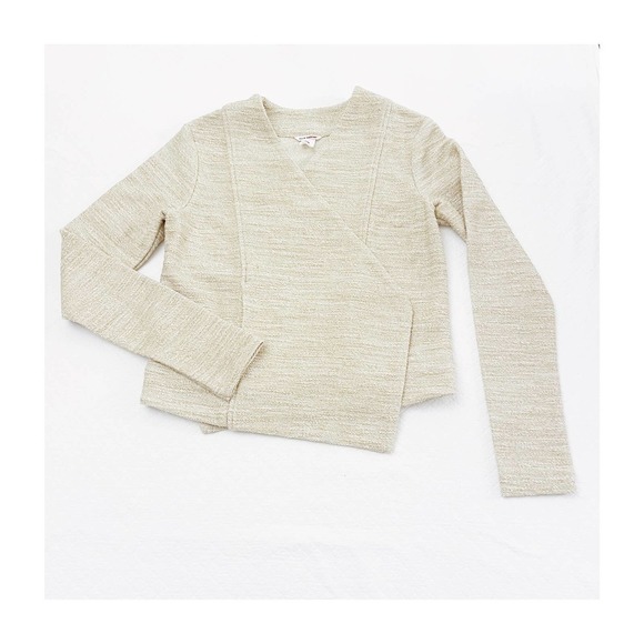 Club Monaco Tweed Jacket Metallic Beige/Cream SZ M - Picture 1 of 5